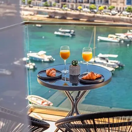 Stylish Seafront Spinola Apartment San Ġiljan Extérieur photo