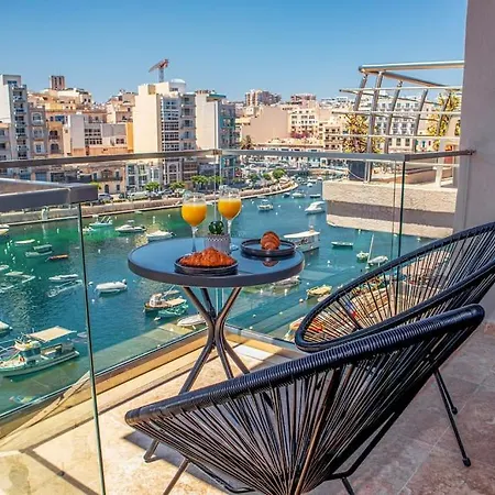 Stylish Seafront Spinola Apartment San Ġiljan Extérieur photo